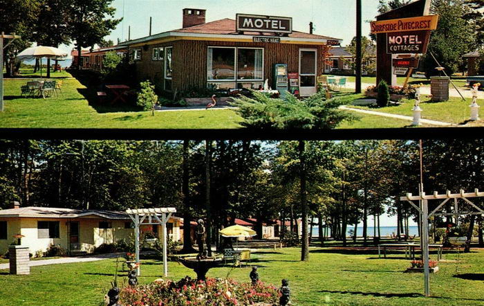 Surfside Pine Crest Motel & Cottages - Old Postcard